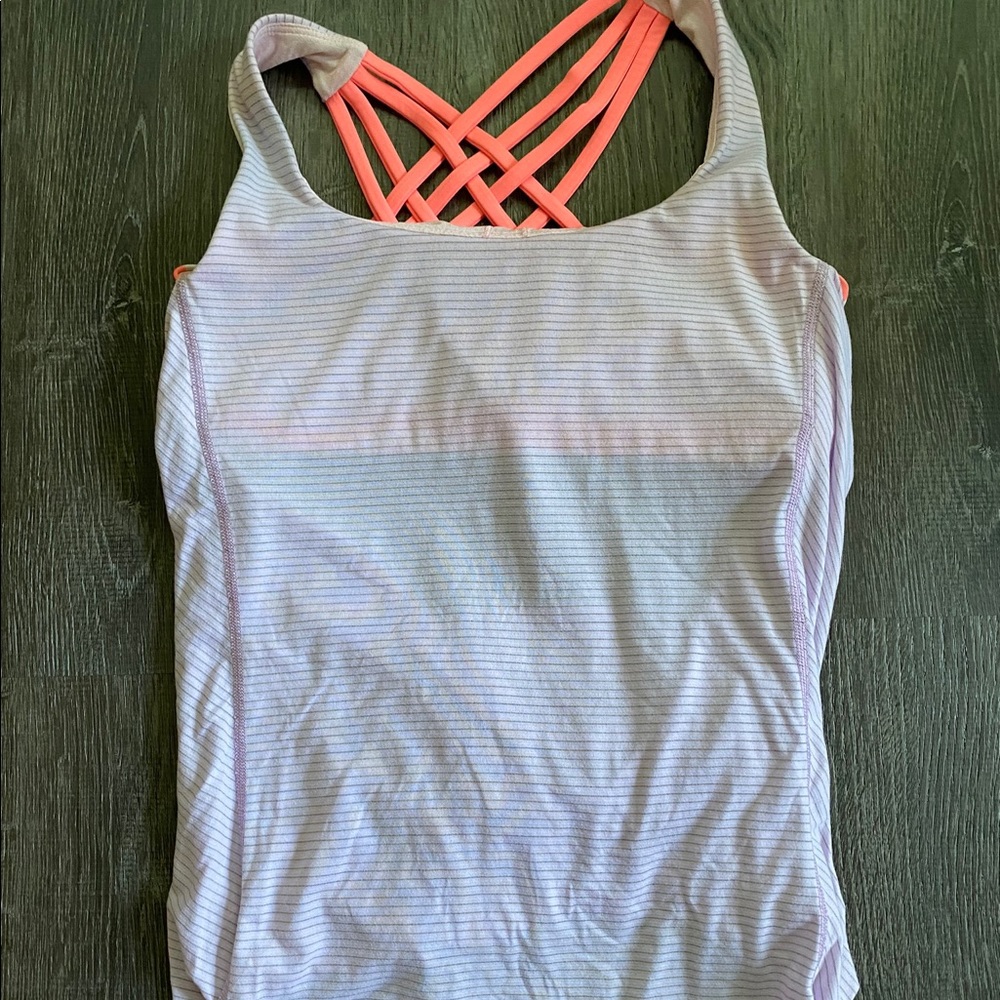 Pink and Orange Lululemon Tank (6)